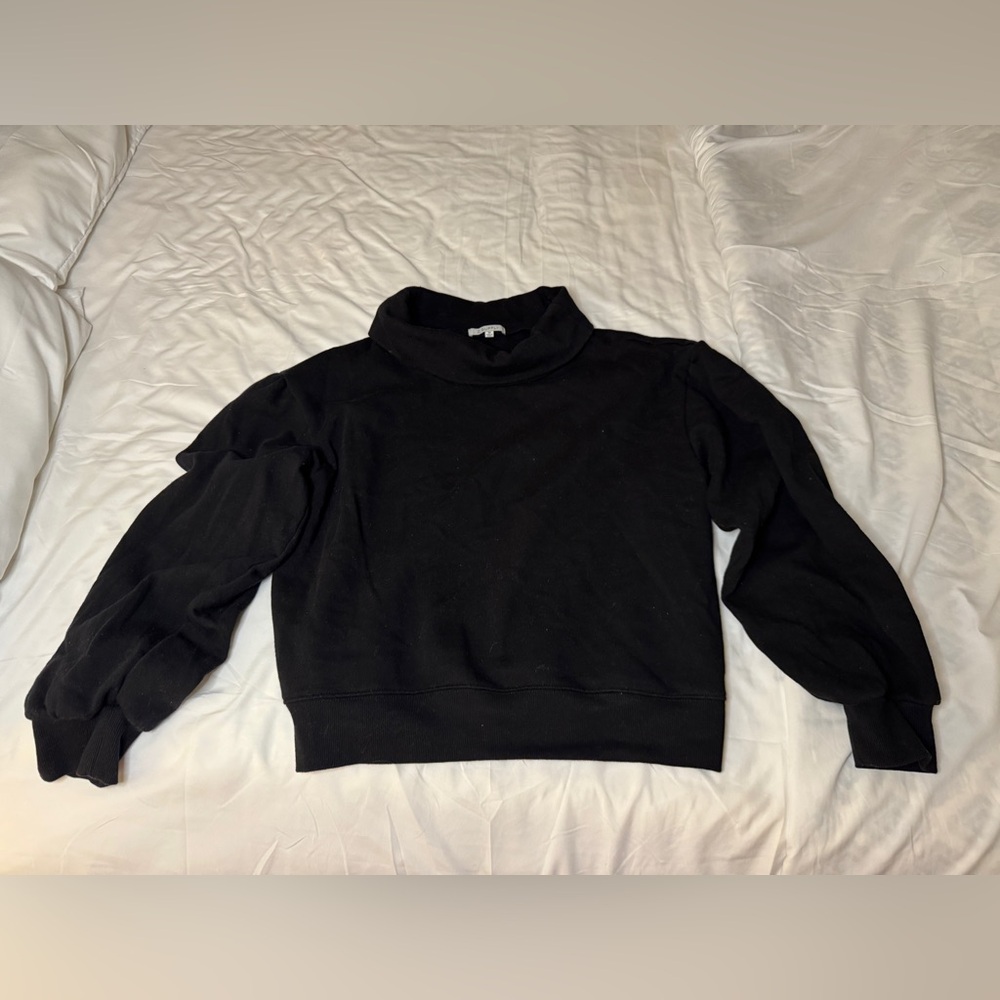 Cropped cowl neck sweatshirt. Purchased from Fabrik boutique— brand is Z Supply